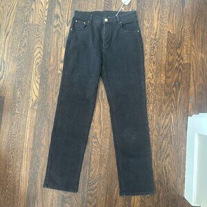 TALL Nap Jeans for big butts black denim - L